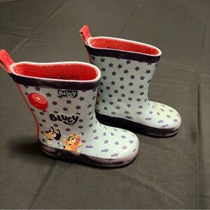 Bluey Bingo Ground Up Rubber‎ Rain Boots Waterproof Toddler 5/6 Pre-owned